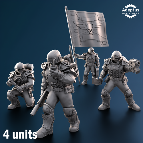 Przejdź do produktu Command squad. Greyplate Troops. Imperial Guard