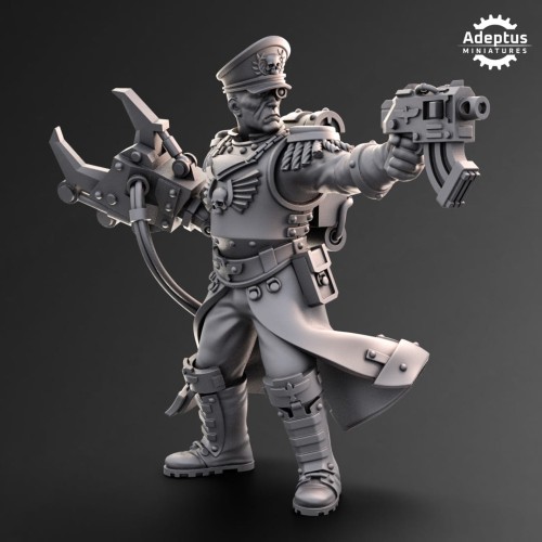 Przejdź do produktu Commissar with a mechanical arm – Imperial Guard