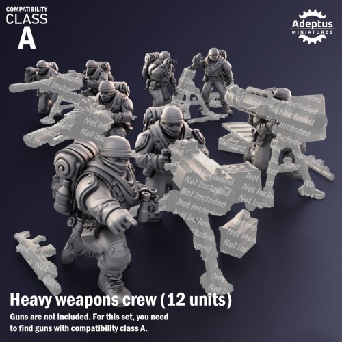 Przejdź do produktu Heavy Weapons Team. Sandshroud battalion. Imperial Guard. Compatibility class A