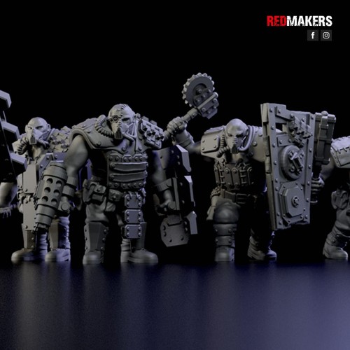 Przejdź do produktu Squad of Abhuman Giants in heavy armor - Imperial Force