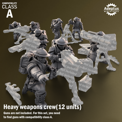 Przejdź do produktu Heavy Weapons Team. Sunclaw Regiment. Imperial Guard. Compatibility class A