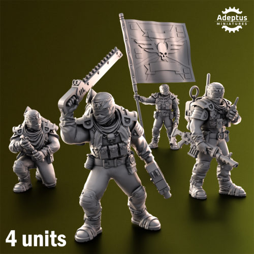 Przejdź do produktu Command squad. Red Dune Regiment. Imperial Guard